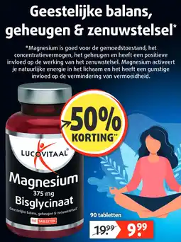 Lucovitaal Magnesium 375 mg Bisglycinaat aanbieding