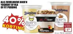 MCD Supermarkt ALLE ZUIVELHOEVE BOER'N YOGHURT OF VLA OF FIT PUDDING aanbieding