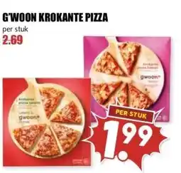 MCD Supermarkt G'WOON KROKANTE PIZZA aanbieding