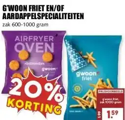 MCD Supermarkt G'WOON FRIET EN/OF AARDAPPELSPECIALITEITEN aanbieding