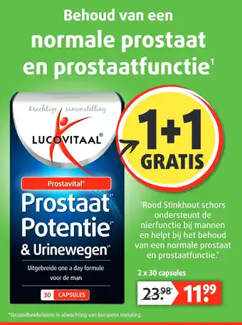 Lucovitaal Prostaat Potentie & Urinewegen 1* 1 aanbieding