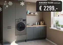 Keukendepot BIJKEUKEN TOLEDO Schiefer grijs aanbieding