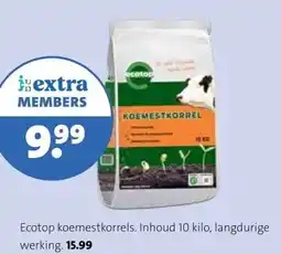 Intratuin Ecotop koemestkorrels. Inhoud 10 kilo, langdurige werking. aanbieding