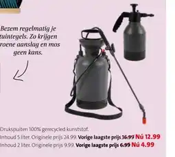 Intratuin Drukspuiten 100% gerecycled kunststof. aanbieding