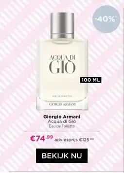 ICI Paris XL Giorgio Armani Acqua di Giò aanbieding