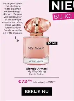 ICI Paris XL Giorgio Armani My Way Ylang aanbieding