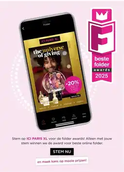 ICI Paris XL beste folder awards 2025 aanbieding