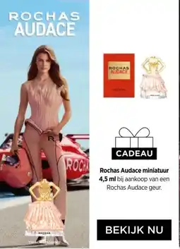 ICI Paris XL CADEAU Rochas Audace miniatuur 4,5 ml bij aankoop van een Rochas Audace geur. aanbieding