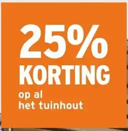 GAMMA op al het tuinhout aanbieding