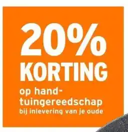 GAMMA op handtuingereedschap bij inlevering van je oude aanbieding