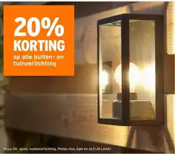 GAMMA op alle buiten- en tuinverlichting aanbieding