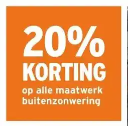 GAMMA op alle maatwerk buitenzonwering aanbieding