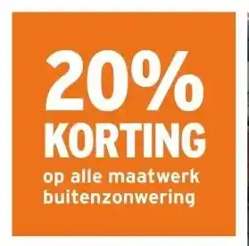 GAMMA op alle maatwerk buitenzonwering aanbieding