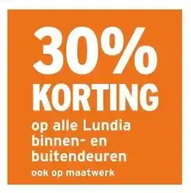 GAMMA op alle Lundia binnen- en buitendeuren aanbieding