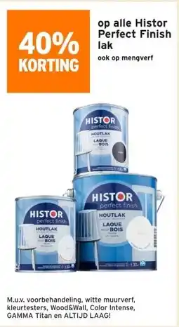 GAMMA op alle Histor Perfect Finish laak aanbieding