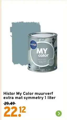 GAMMA Histor My Color muurverf extra mat symmetry 1 liter aanbieding