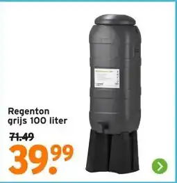 GAMMA Regenton grijs 100 liter aanbieding