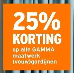 GAMMA op alle GAMMA maatwerk (vouw)gordijnen aanbieding