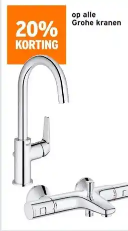 GAMMA op alle Grohe kranen aanbieding