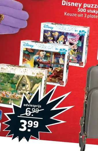 Trekpleister Disney puzzel 500 stukjes Keuze uit 3 platen. aanbieding