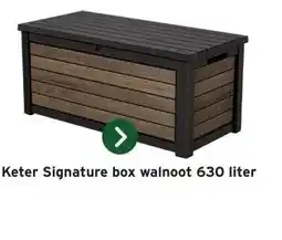 GAMMA Keter Signature box walnoot 630 liter aanbieding