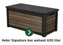 GAMMA Keter Signature box walnoot aanbieding