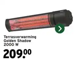 GAMMA Terrasverwarming Golden Shadow aanbieding