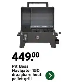 GAMMA Pit Boss Navigator 150 draagbare hout pellet grill aanbieding