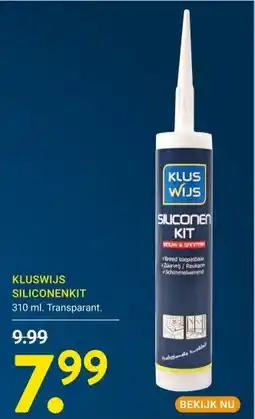 Kluswijs KLUSWIJS SILICONENKIT aanbieding