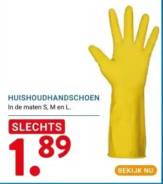 Kluswijs HUISHOUDHANDSCHOEN aanbieding