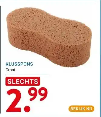 Kluswijs KLUSSPONS aanbieding