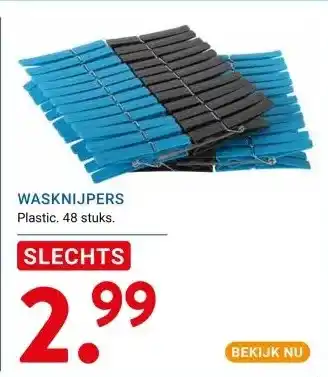 Kluswijs WASKNIJPERS aanbieding