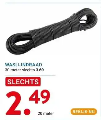 Kluswijs WASLIJNDRAAD aanbieding