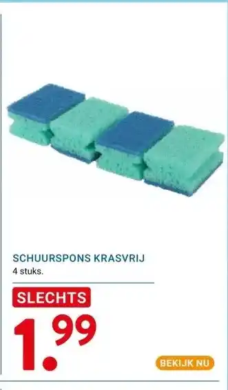 Kluswijs SCHUURSPONS KRASVRIJ aanbieding