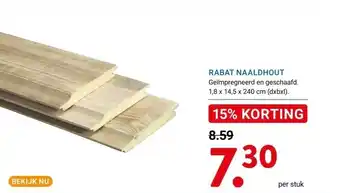 Kluswijs RABAT NAALDHOUT aanbieding