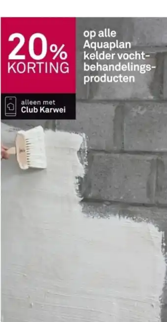 Karwei Aquaplan kelder vocht behandelings producten aanbieding