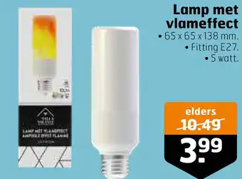 Trekpleister Lamp met vlameffect aanbieding