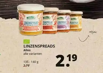 Natuurwinkel Linzenspreads Allos aanbieding