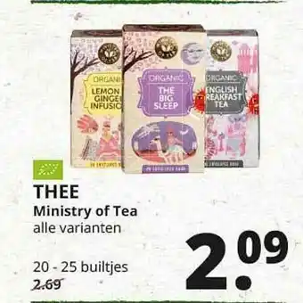 Natuurwinkel Thee Ministry Of Tea aanbieding