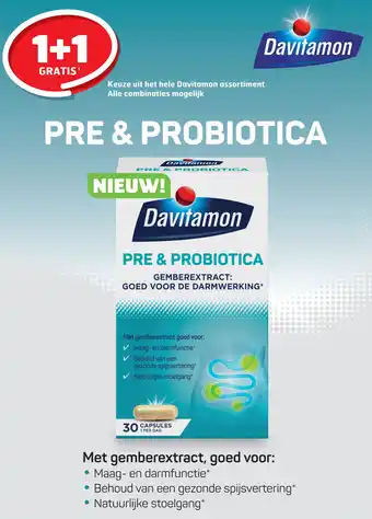 Trekpleister Davitamon Pre & Probiotica aanbieding