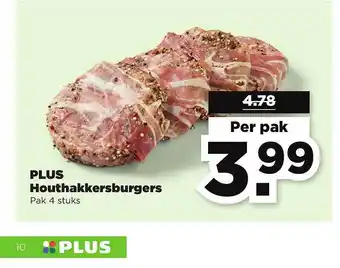 PLUS Plus Houthakkersburgers aanbieding