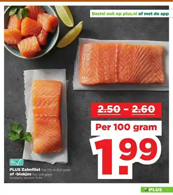 PLUS Plus Zalmfilet Of -Blokjes aanbieding