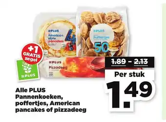 PLUS Alle Plus Pannenkoeken, Poffertjes, American Pancakes Of Pizzadeeg aanbieding