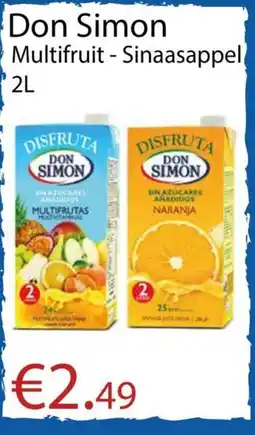 Tanger Markt Don Simon Multifruit Sinaasappel aanbieding