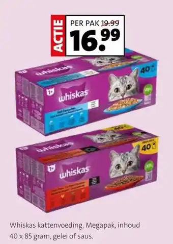 Intratuin Whiskas kattenvoeding. Megapak, inhoud aanbieding