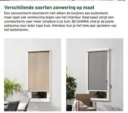 GAMMA BUITEN ZONWERING aanbieding