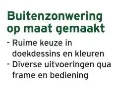 GAMMA Buitenzonwering op maat gemaakt aanbieding