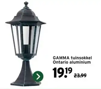 GAMMA Gamma tuinsokkel Ontario aluminium aanbieding