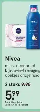 Etos Nivea aanbieding