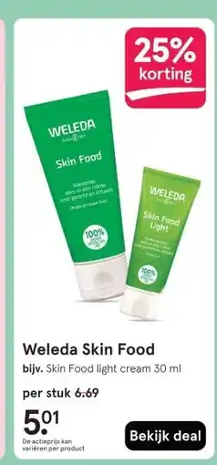 Etos Weleda Skin Food aanbieding